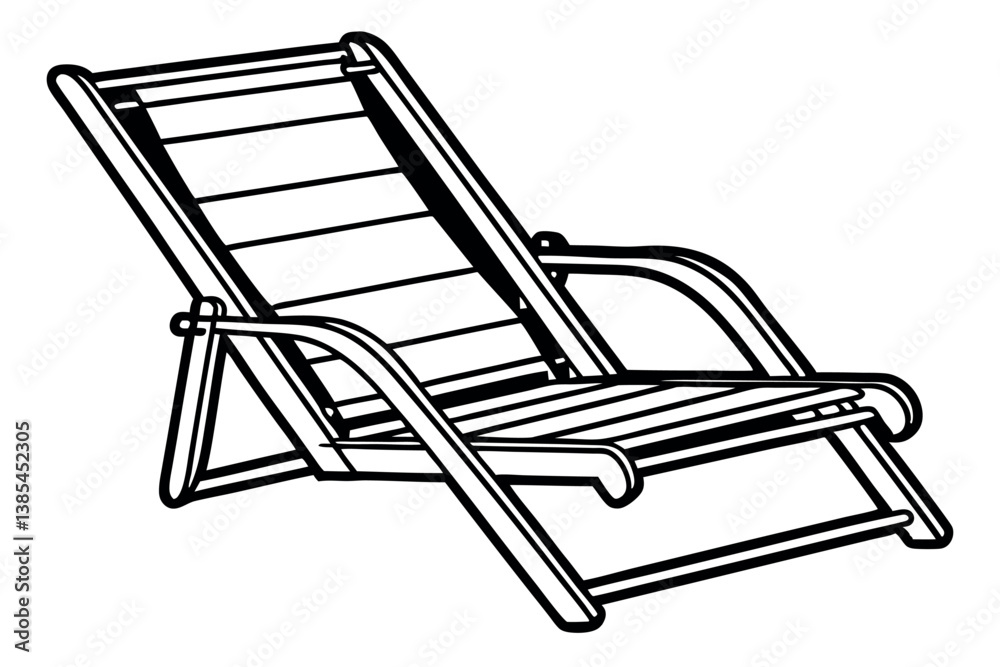Minimalist Summer Chair Vector Clip Art Minimalist Summer Chair Vector Clip Art