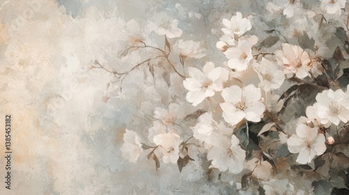 Renaissance oil painting style, soft and ethereal atmosphere.