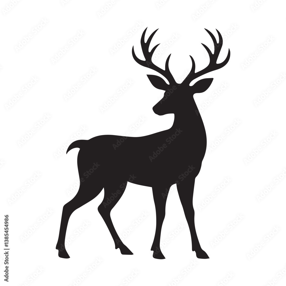 Obraz premium silhouette of a deer