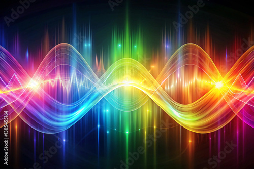 abstract glowing  music background
