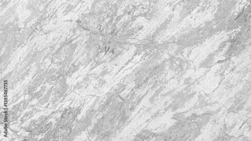 Naklejka premium White stone wall with some cracks and some missing small pieces texture background. The wall is very rough and has a lot of texture