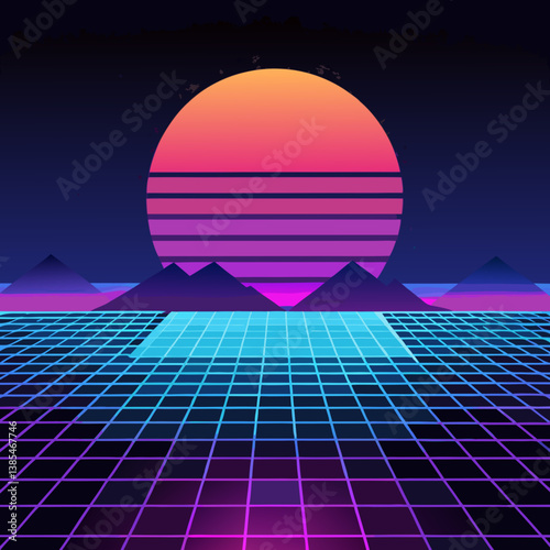 Abstract digital wave of particles. Futuristic point wave. Technology background vector. Vector illustration