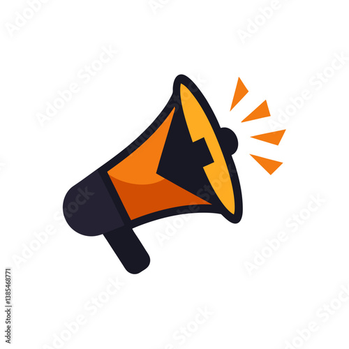 halloween megaphone icon vector illustration