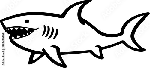 Shark Tattoo Style – Digital Design