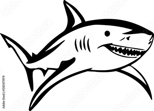Shark Tattoo Style – Digital Design