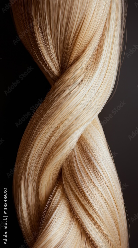 custom made wallpaper toronto digitalHair strands elegantly twisted together, showcasing a blend of smooth textures and gentle waves in a close-up setting