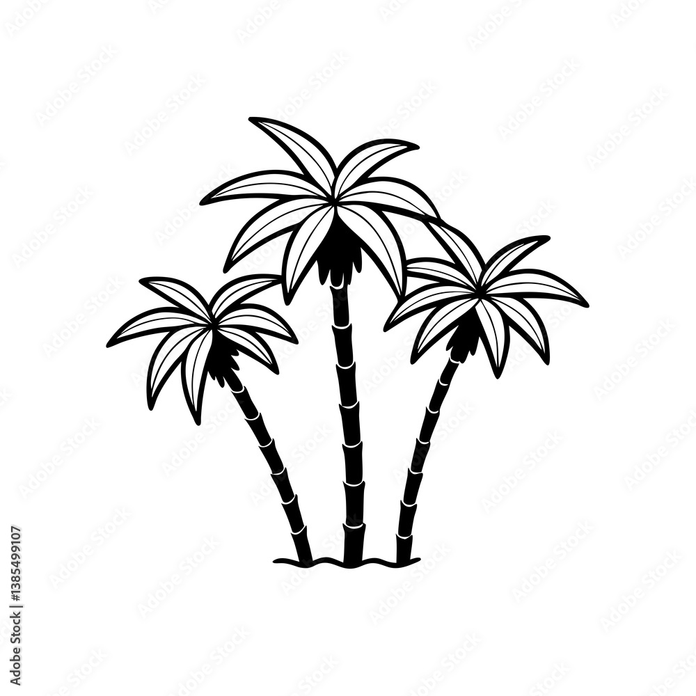 Obraz premium palm tree silhouette