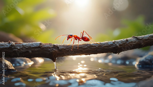 ant on a branch