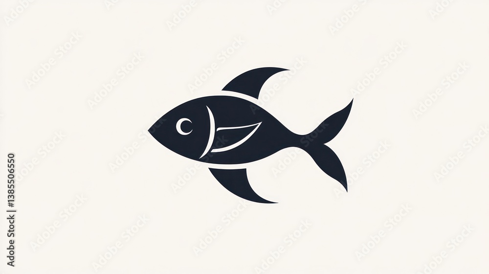 Obraz premium Abstract fish graphic design for a logo