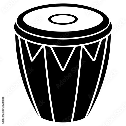Conga drum isolated on white background