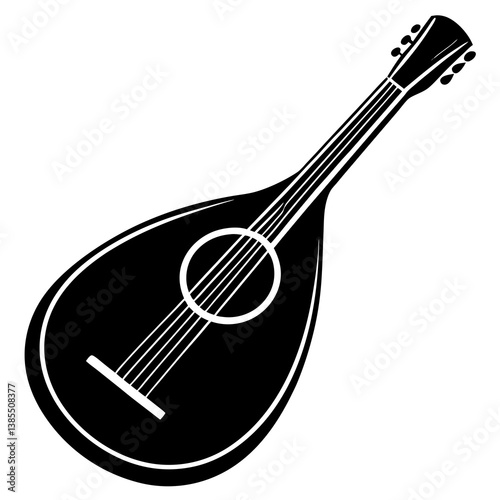 Mandolin isolated on white background