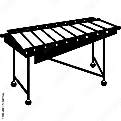 Marimba isolated on white background