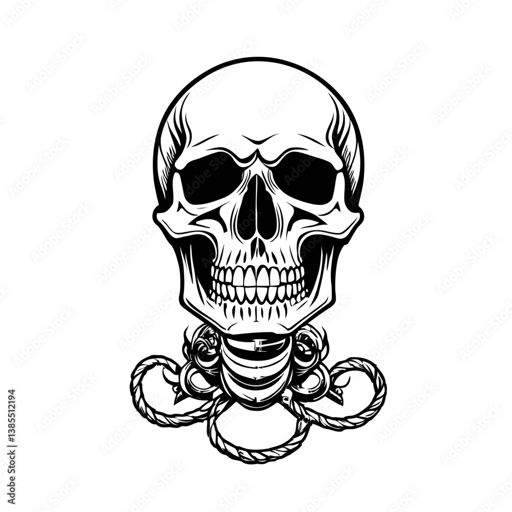 Fototapeta premium skull vector for graphic design needs