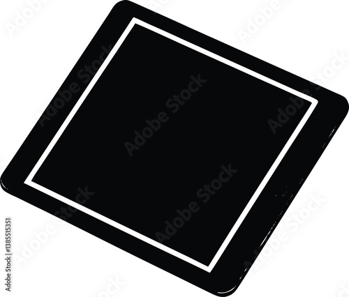 tablet pc on white background
