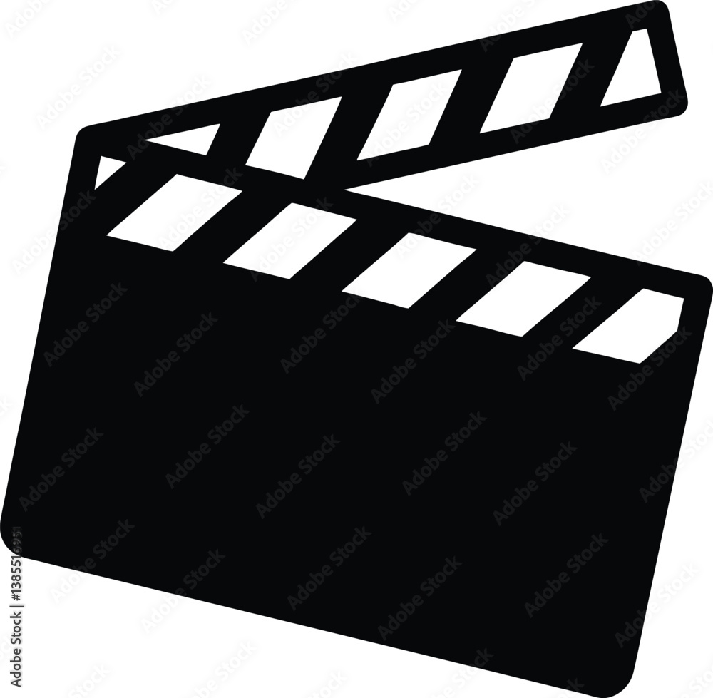 movie clapper board vector illustration