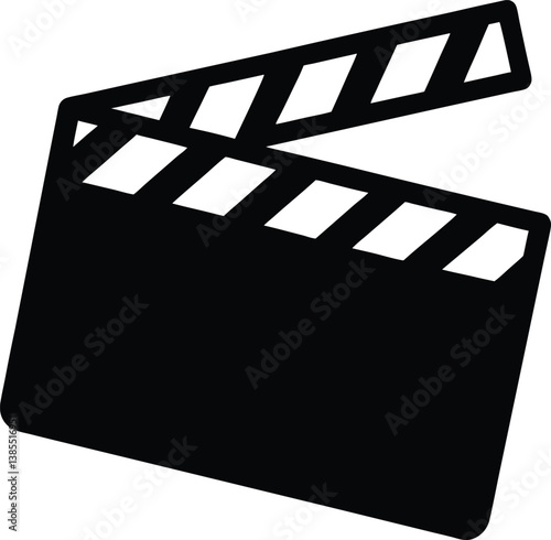 Obraz na płótnie movie clapper board vector illustration w salonie