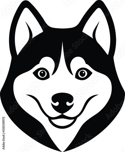 wolf head vector