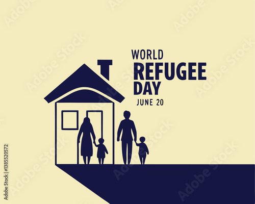 World Refugee Day June 20th: Family Seeking Shelter and Hope.