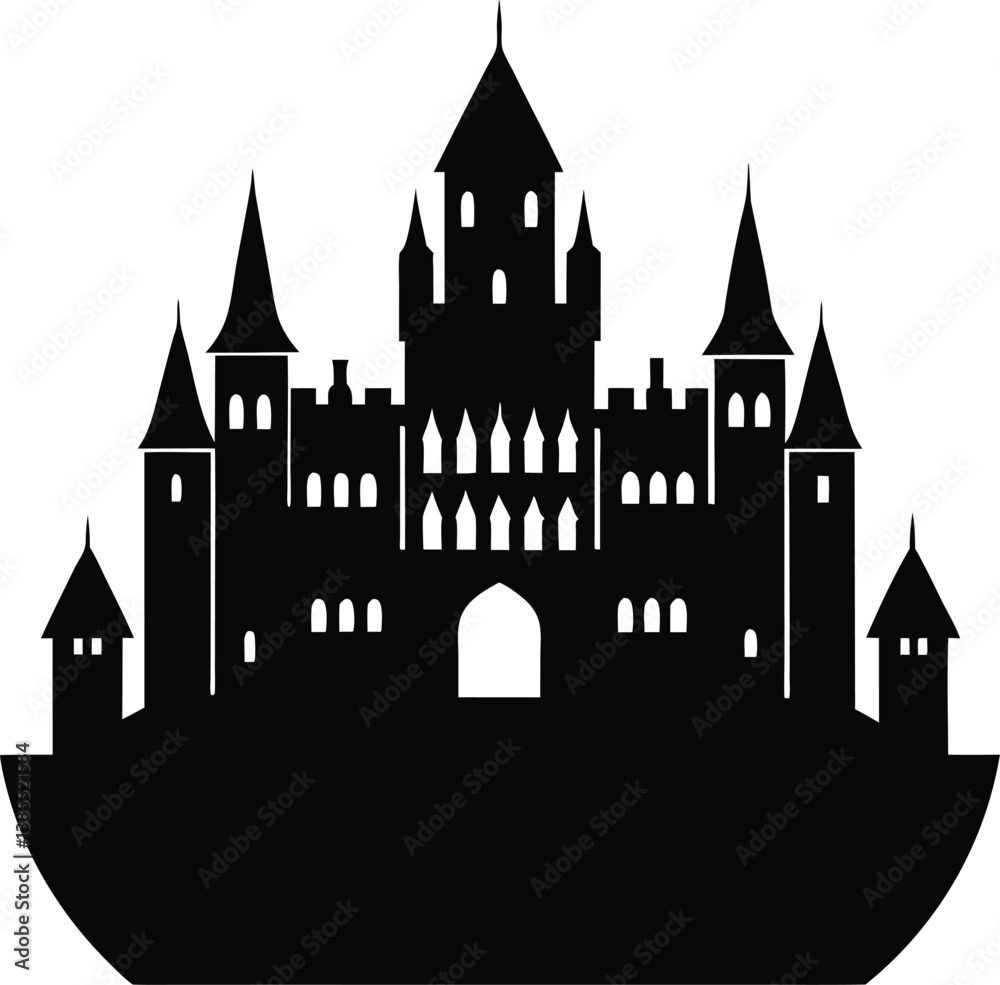 castle vector illustration castle vector illustration