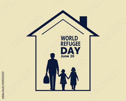 World Refugee Day June 20th: Family Seeking Shelter and Hope.