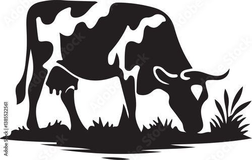 silhouette of a Cows Silhouettes
