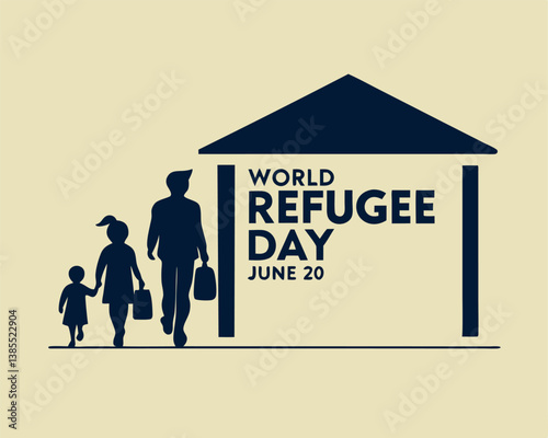 World Refugee Day June 20th: Family Seeking Shelter and Hope.