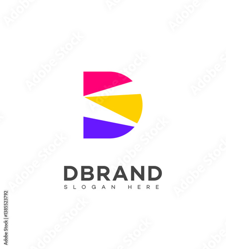 Colorful Abstract D Letter Logo Design Brand Identity Free Download Colorful Abstract D Letter Logo Design Brand Identity - GFXLoad