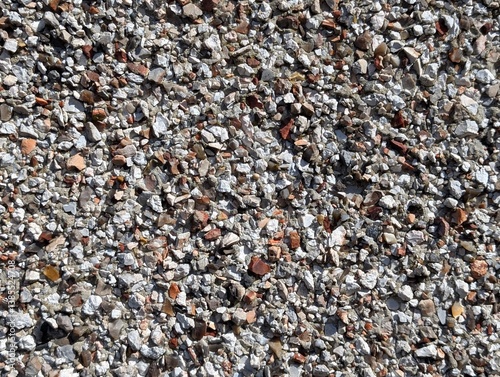 Detail of a pebbledash wall