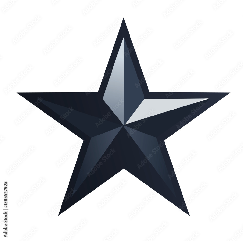 Vector Star Shape with Sharp Points and Bold Black Color Scheme in a 3D Geometric Design Vector Star Shape with Sharp Points and Bold Black Color Scheme in a 3D Geometric Design