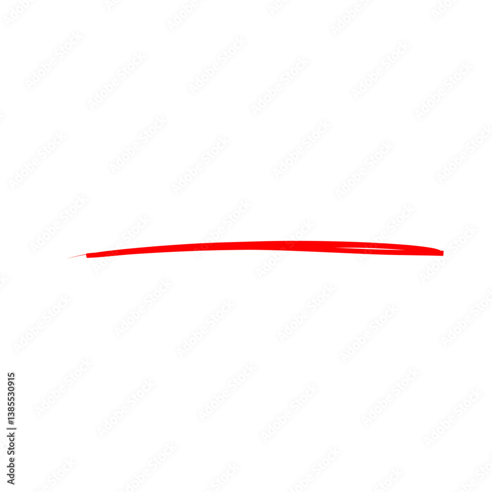 Underline Red Brush Stroke Underline Red Brush Stroke