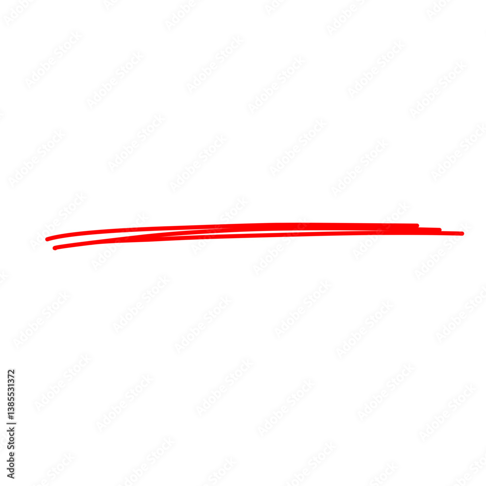 Underline Red Brush Stroke Underline Red Brush Stroke