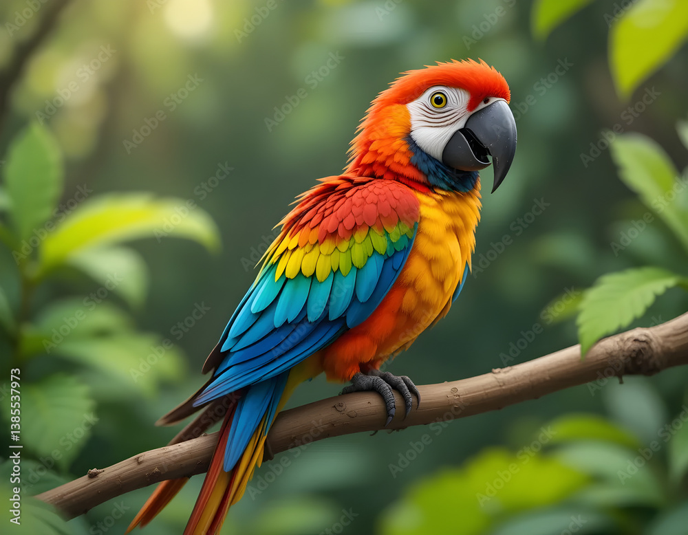 a colourful Macaw Bird a colourful Macaw Bird
