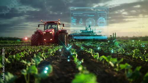 An AI powered system enhancing agriculture by analyzing soil conditions, weather patterns, and crop health for more efficient farming practices