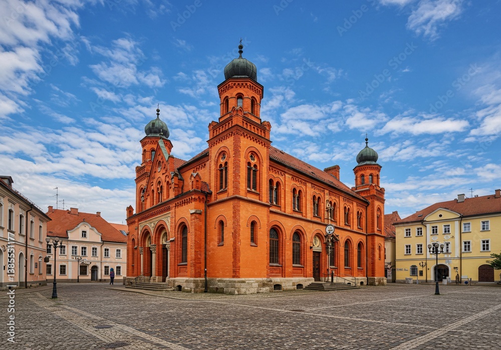 Obraz premium Old town hall in warsaw poland