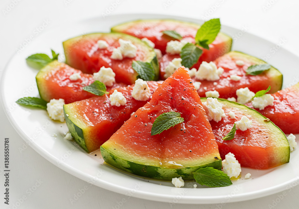 Refreshing Watermelon and Feta Salad with Mint Refreshing Watermelon and Feta Salad with Mint