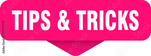 tips & tricks sticker. tips & tricks sign on transparent background