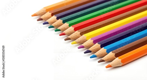 A Vibrant and Colorful Assortment of Art Pencils Perfect for All Your Creative Projects