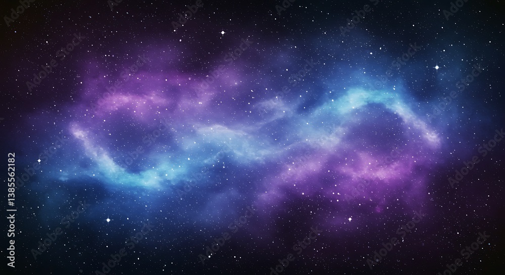 Obraz premium Cosmic Serpentine Nebula AI Generated