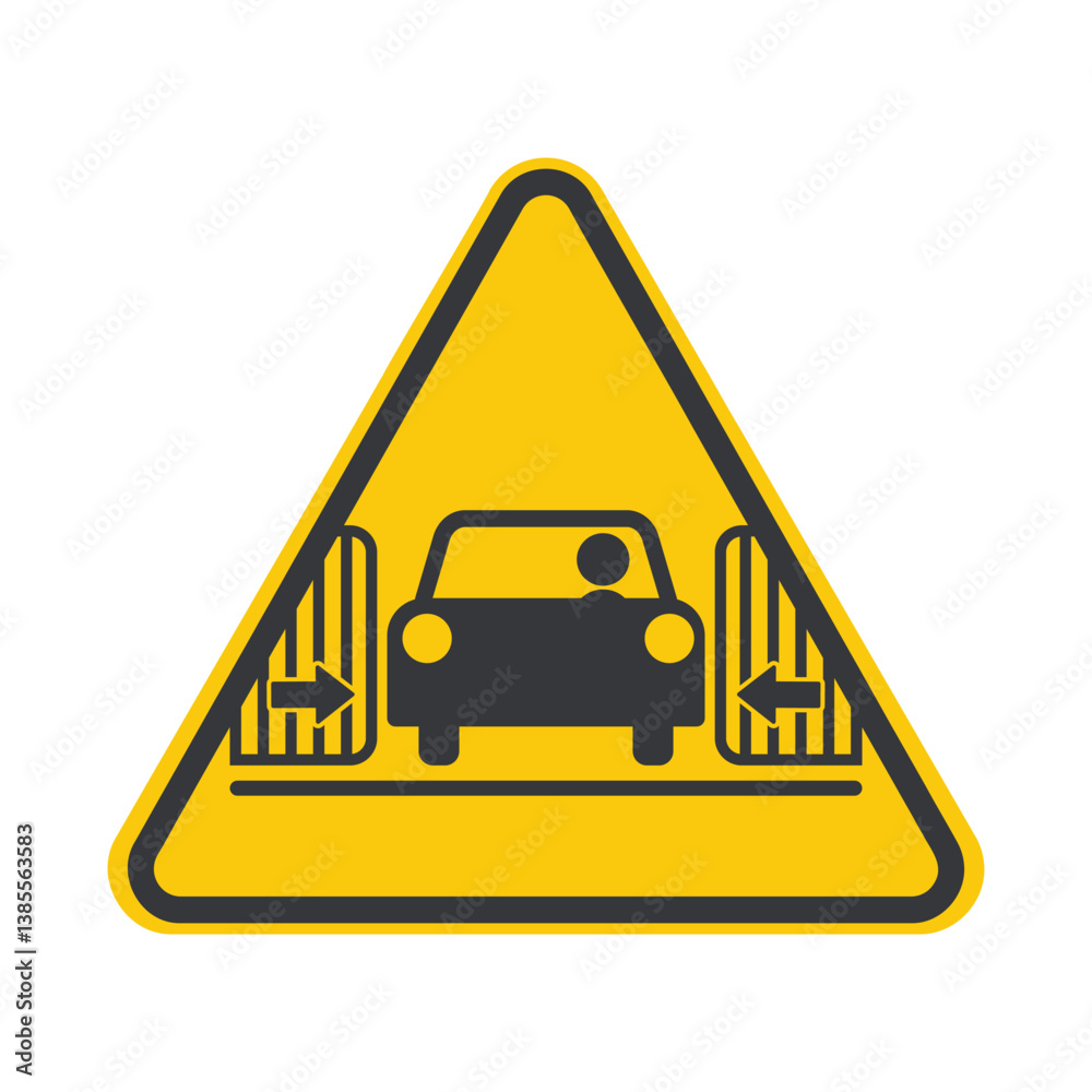 Isolated pictogram of pole gate and speed barrier gate designed for cars and vehicles Isolated pictogram of pole gate and speed barrier gate designed for cars and vehicles