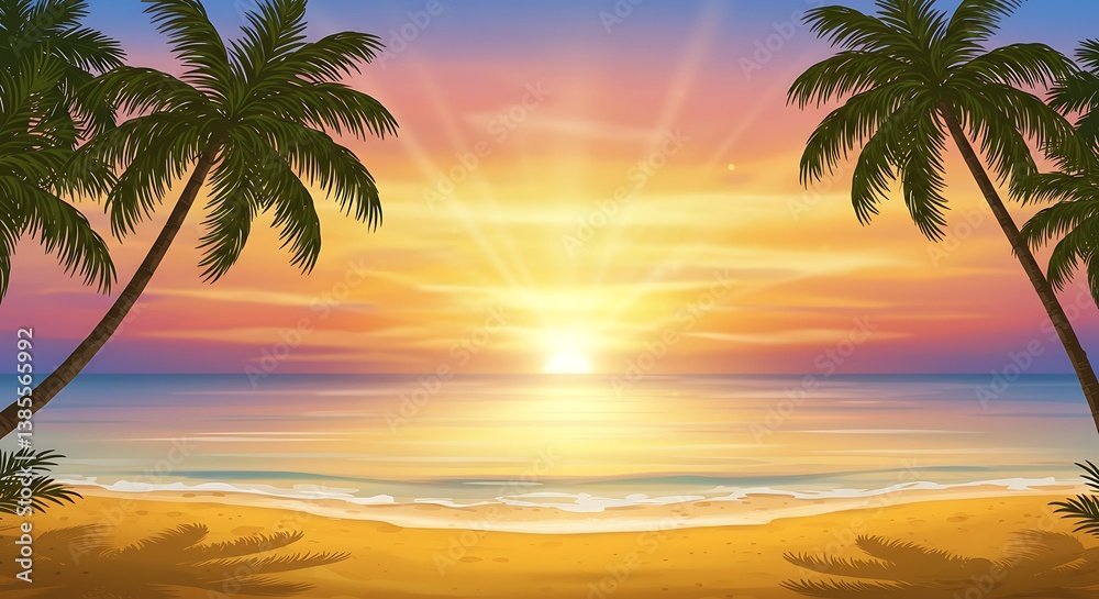 Obraz premium Golden Hour Embrace AI Generated