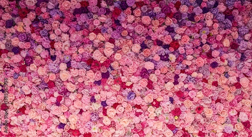 Crimson Bloom Gradient AI Generated