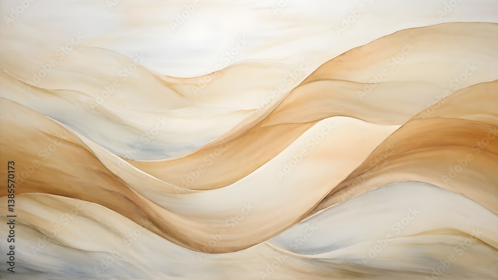 Minimalist Fluid Landscape in Soft Neutral Tones, modern abstract decor, fluid shapes artwork, abstract desert feel, organic wave form, warm earth tones Minimalist Fluid Landscape in Soft Neutral Tones, modern abstract decor, fluid shapes artwork, abstract desert feel, organic wave form, warm earth tones
