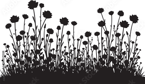Wildflower Silhouettes in Bloom”