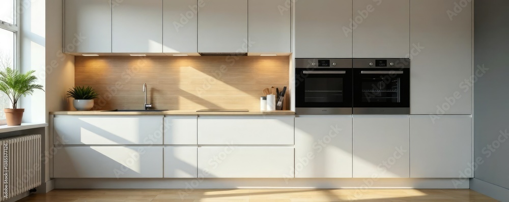 Space-saving built-in microwave and oven units, modern, gadgetry, furniture
