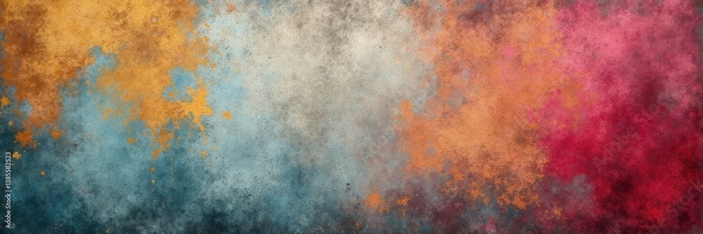 Obraz premium Distressed concrete wall with abstract grunge texture, abstract, concrete, wall