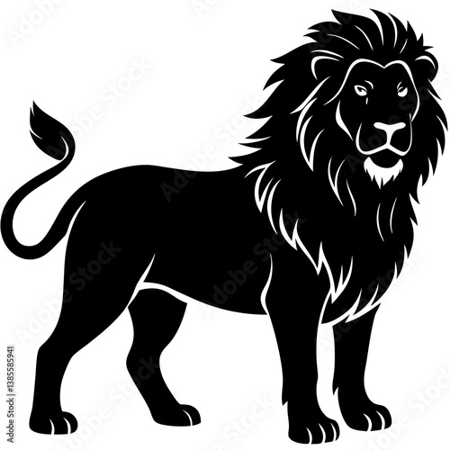 Ferocious Lion Silhouette Vector Art for Powerful Design Concepts
