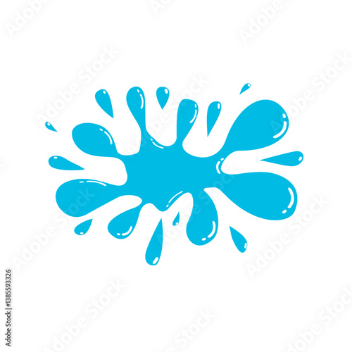 blue paint splash