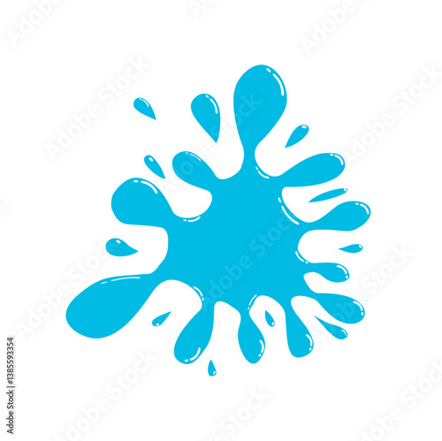 blue paint splash