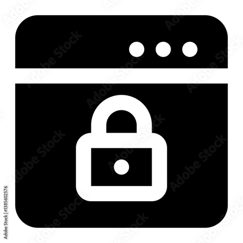 lock icon for illustration