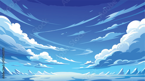 Desert landscape, vast sand dunes, golden sunset, orange sky, large sun, mountainous horizon, warm colors, stylized illustration, vector art, minimalist design, tranquil scene, barren wilderness, roll